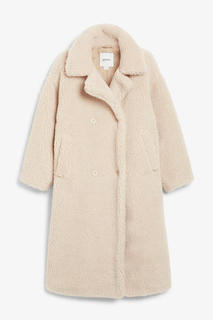 Long teddy coat Monki