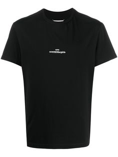 Maison Margiela футболка с вышитым логотипом