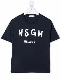 MSGM Kids футболка с логотипом
