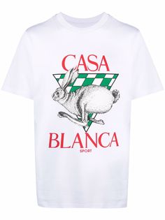 Casablanca футболка из органического хлопка с логотипом
