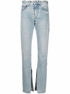 Off-White прямые джинсы
