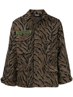 Pleasures куртка с камуфляжным принтом