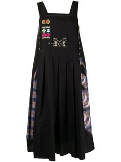 Chopova Lowena длинное платье Robyn с нашивкой-логотипом