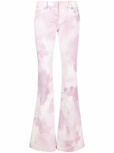 Blumarine расклешенные джинсы с цветочным принтом