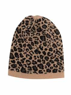Douuod Kids шапка бини с леопардовым узором