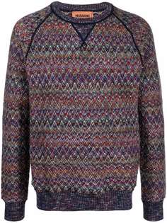 Missoni джемпер вязки интарсия с узором зигзаг