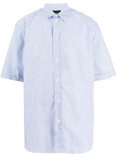 Emporio Armani рубашка с короткими рукавами и монограммой