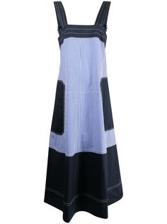 Lee Mathews клетчатое платье миди в стиле колор-блок