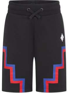 Marcelo Burlon County Of Milan Kids шорты с поясом на шнурке и логотипом