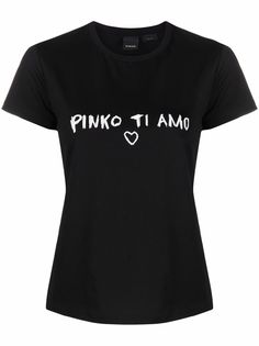 PINKO футболка с принтом