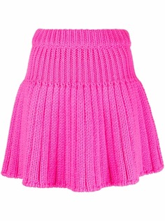 RED Valentino трикотажная юбка в рубчик