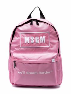 MSGM Kids рюкзак с вышитым логотипом