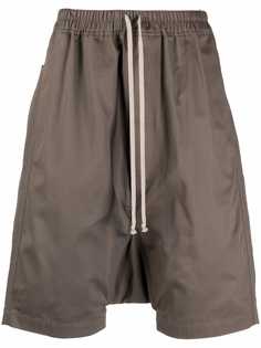 Rick Owens DRKSHDW спортивные шорты из органического хлопка с кулиской