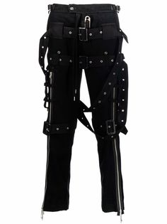 Takahiromiyashita The Soloist брюки с ремнями и пряжками