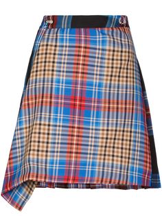 Charles Jeffrey Loverboy юбка в клетку тартан из коллаборации с Fred Perry