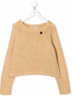 TWINSET Kids джемпер со значком