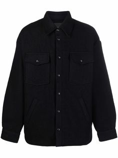 Roberto Collina шерстяная куртка-рубашка с карманами