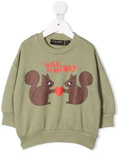Mini Rodini толстовка Wild at Heart из органического хлопка