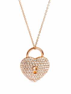 Tiffany & Co. Pre-Owned колье Heart Lock из розового золота с бриллиантами