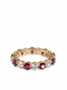 Tiffany & Co. Pre-Owned кольцо Embrace с рубинами и бриллиантами