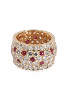 Cartier кольцо Nigeria pre-owned с рубинами и бриллиантами