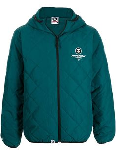 AAPE BY *A BATHING APE® стеганый бомбер с логотипом