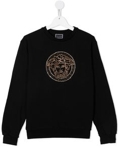 Versace Kids толстовка с логотипом Medusa