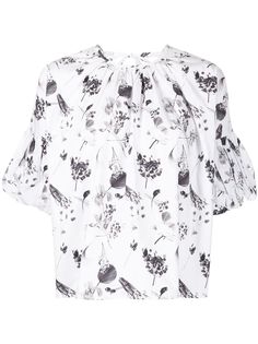 Deveaux блузка с цветочным принтом