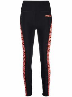 Versace легинсы с узором La Greca