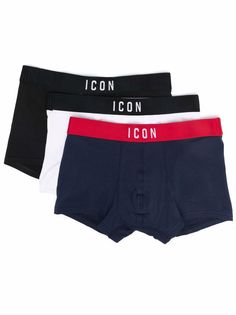 Dsquared2 Kids комплект из трех трусов-боксеров Icon