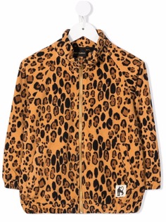 Mini Rodini куртка на молнии с леопардовым принтом