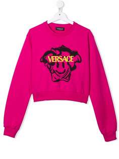 Versace Kids толстовка с логотипом Medusa