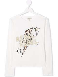 TWINSET Kids футболка с блестками