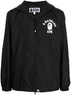 A BATHING APE® куртка с капюшоном и логотипом Bape