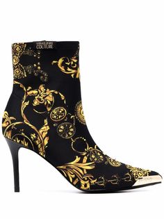 Versace Jeans Couture ботильоны с узором Baroque