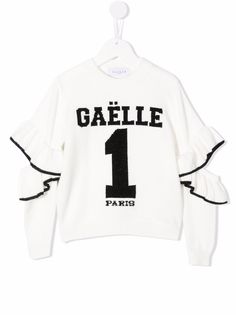 Gaelle Paris Kids толстовка с оборками на рукавах