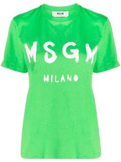 MSGM футболка с логотипом