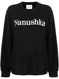 Nanushka толстовка с вышитым логотипом