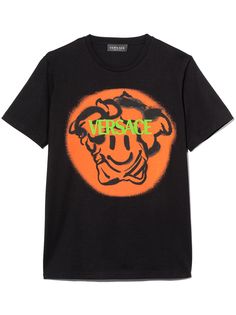 Versace Kids футболка с принтом Medusa Smile