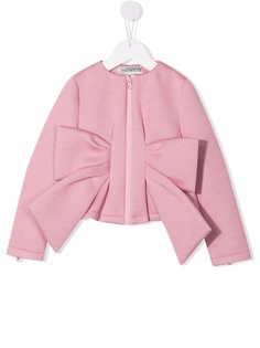 Simonetta куртка на молнии с большим бантом