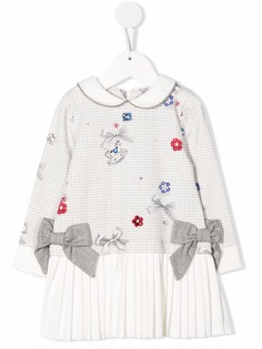 Lapin House плиссированное платье с принтом