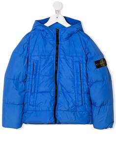 Stone Island Junior пуховик с капюшоном