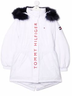 Tommy Hilfiger Junior куртка с капюшоном и искусственным мехом