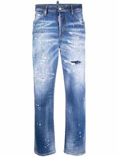 Dsquared2 прямые джинсы Boston с эффектом разбрызганной краски