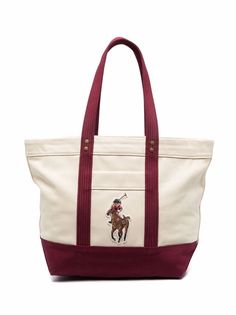 Polo Ralph Lauren сумка-тоут с вышитым логотипом