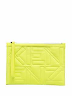 Kenzo клатч на молнии с тисненым логотипом