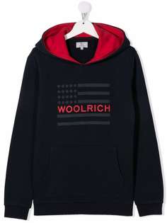 Woolrich Kids худи с логотипом