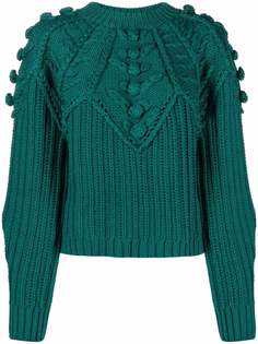 Alberta Ferretti джемпер с помпонами