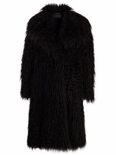 Alberta Ferretti однобортная шуба из искусственного меха