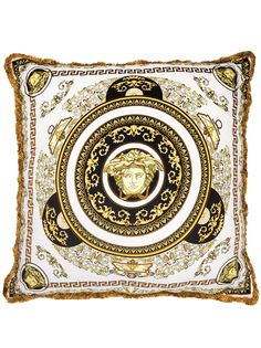Versace двусторонняя подушка с принтом